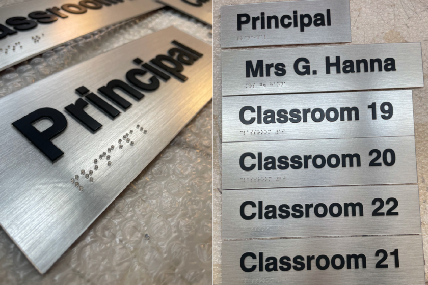 school door plaques