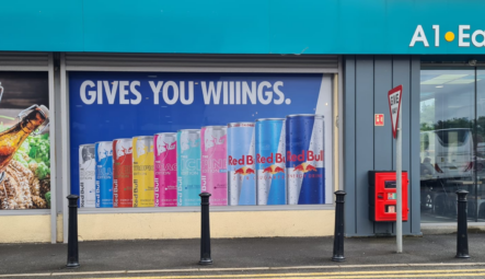 Window Graphics for the Red Bull Brand