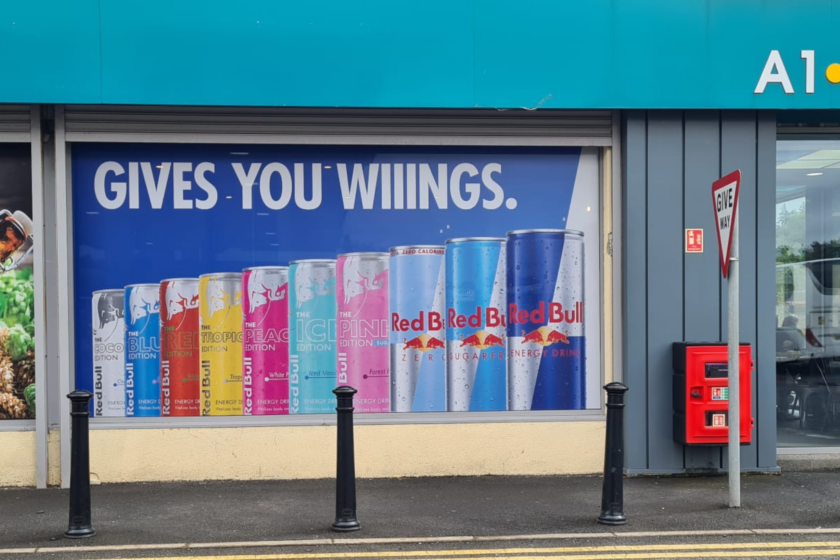 Window Graphics for the Red Bull Brand