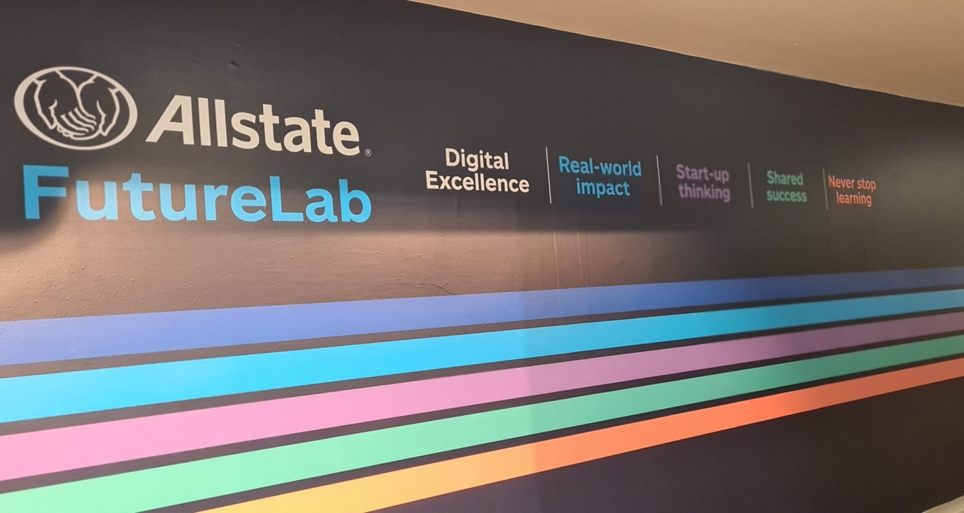 Allstate Branded Graphics at QUB’s Technology Building