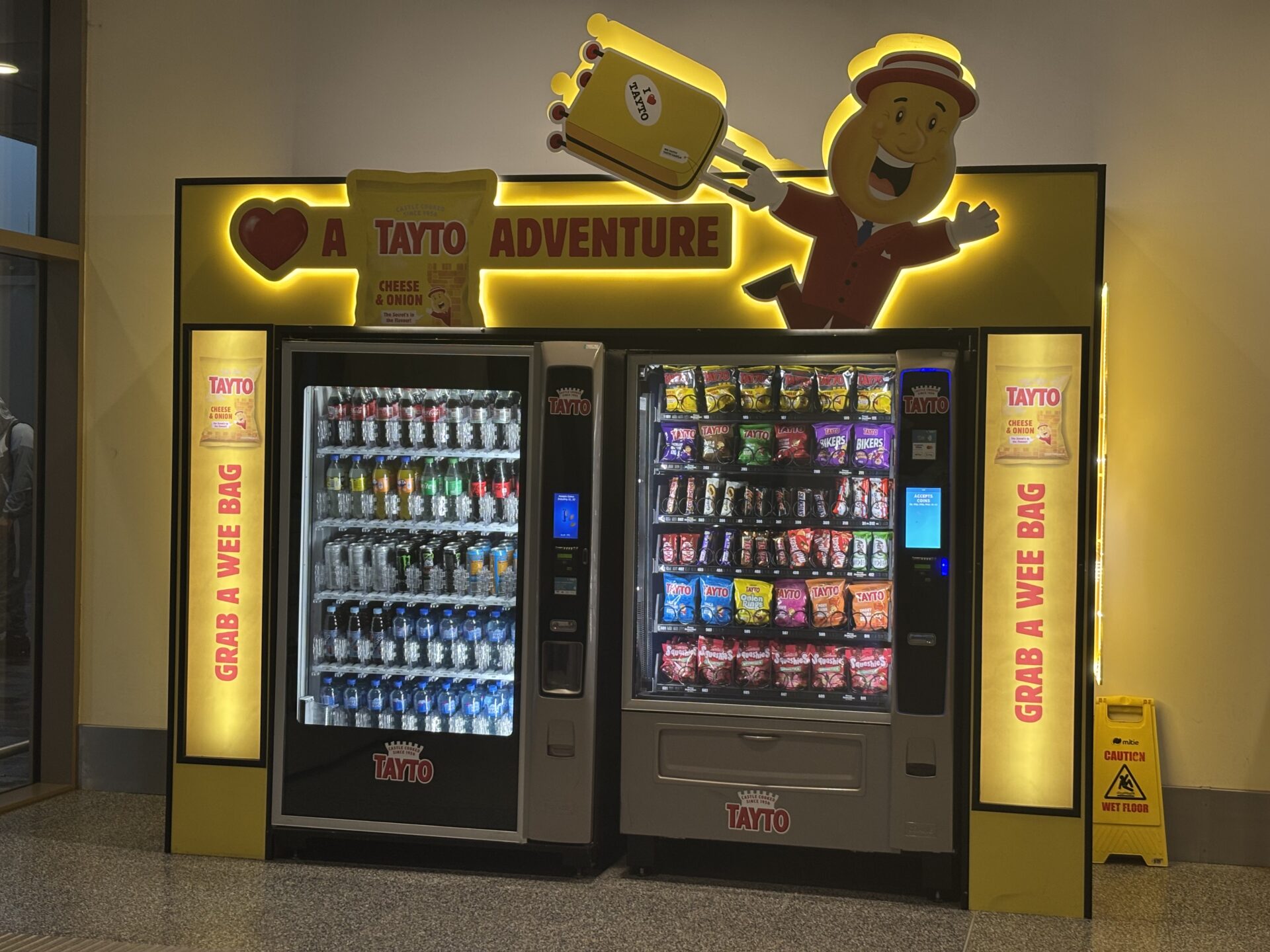 Vending Machine Branding for Tayto