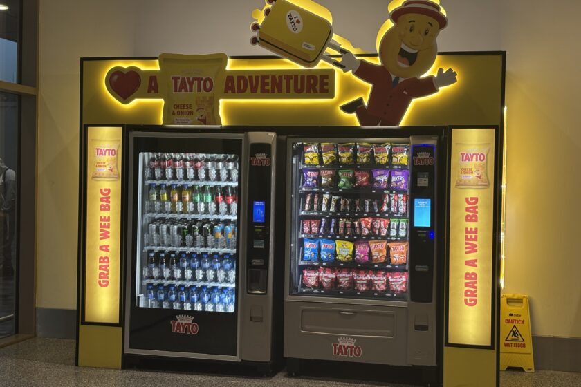 Vending Machine Branding for Tayto